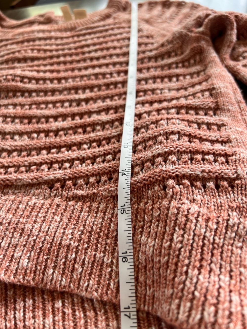 Moth by Anthropologie Pink Knit Sweater Back Button Cottagecore Top Medium - Picture 8 of 9